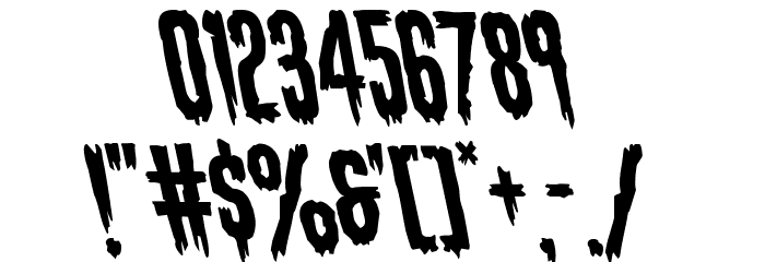 Eva Fangoria Leftalic Font OTHER CHARS