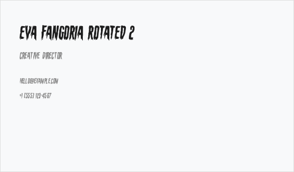 Eva Fangoria Rotated 2 Business Card