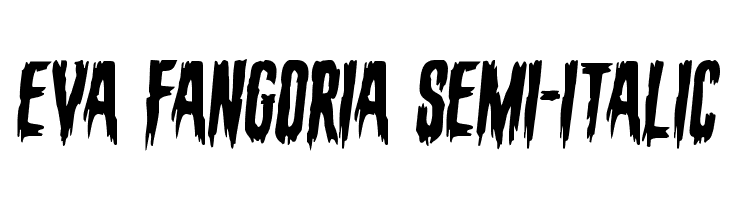 Eva Fangoria Semi-Italic Font