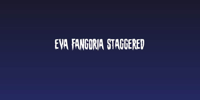 Eva Fangoria Staggered Social Header