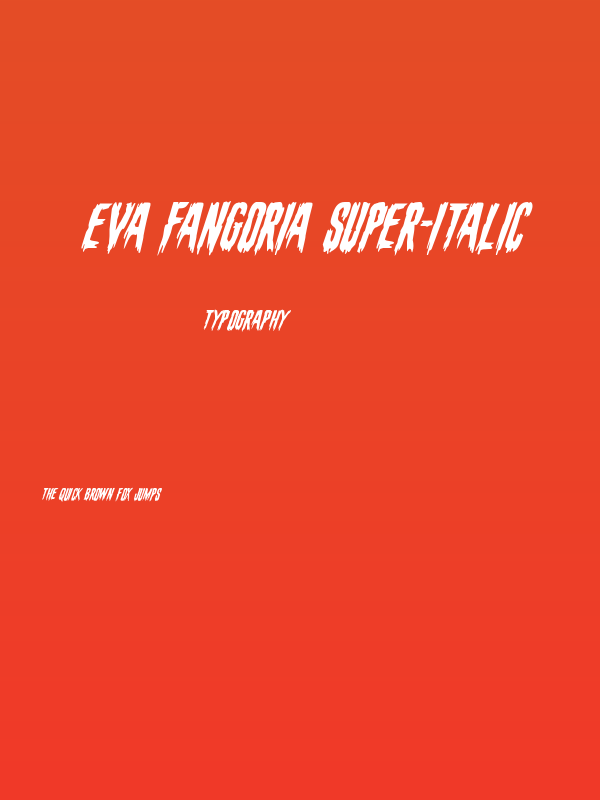 Eva Fangoria Super-Italic Poster