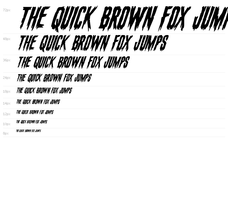 Eva Fangoria Super-Italic Waterfall