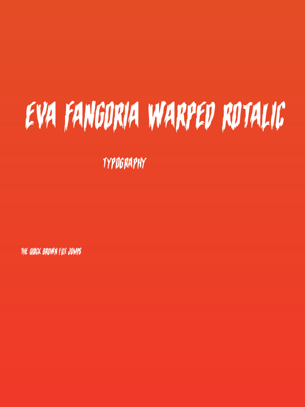 Eva Fangoria Warped Rotalic Poster