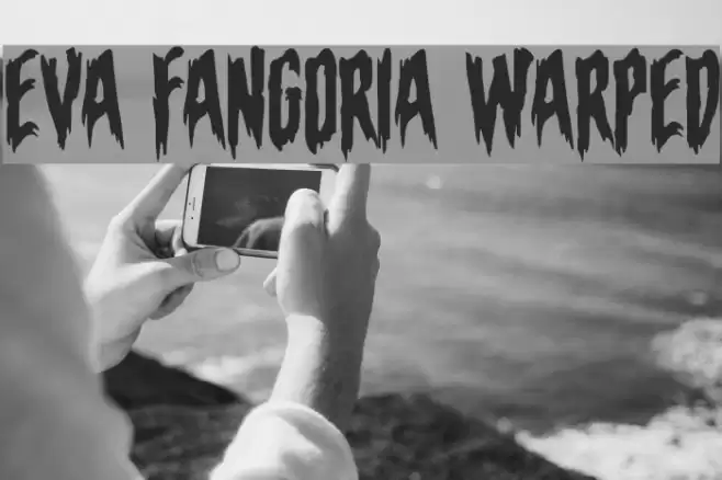Eva Fangoria Warped Font examples