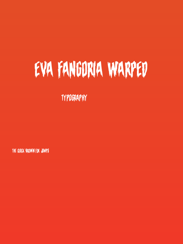 Eva Fangoria Warped Poster