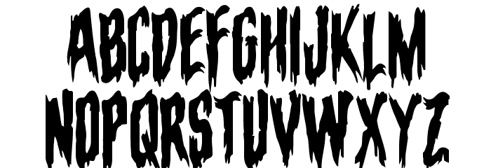 Eva Fangoria Warped Font LOWERCASE