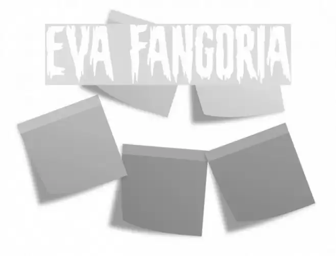 Eva Fangoria Font examples