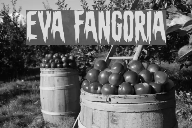 Eva Fangoria Font examples