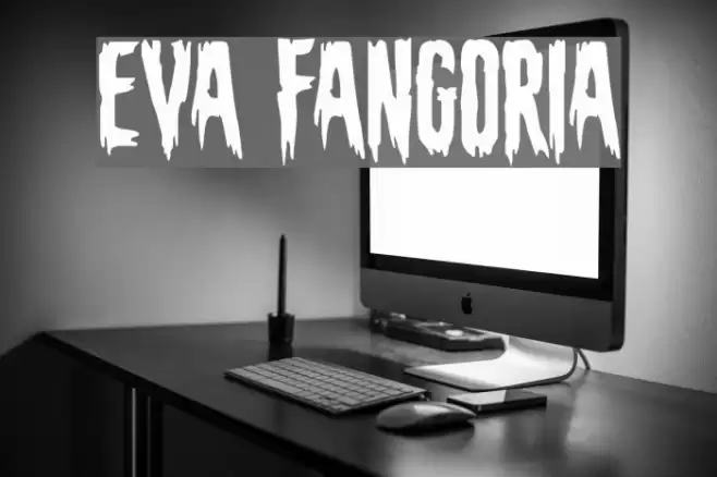 Eva Fangoria Font examples
