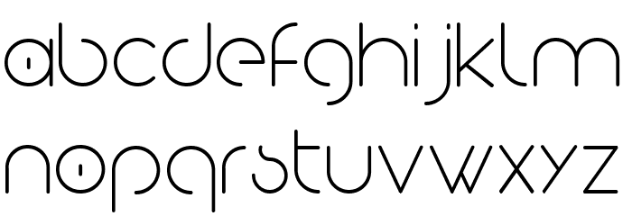 Eva Regular Font LOWERCASE