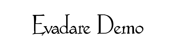 Evadare Demo  font caratteri gratis