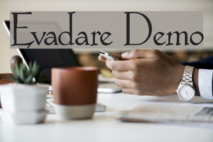Evadare Demo Font examples