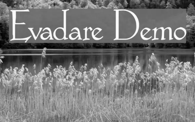 Evadare Demo Шрифта examples