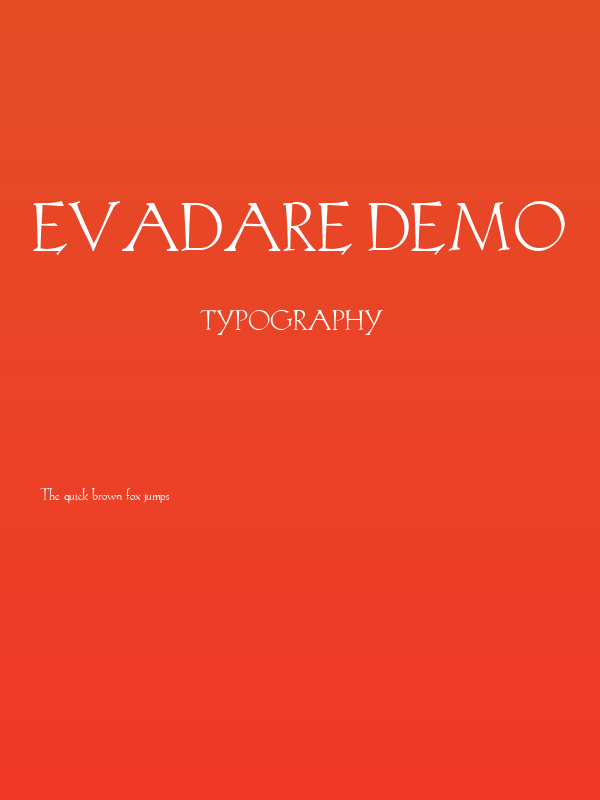Evadare Demo Poster