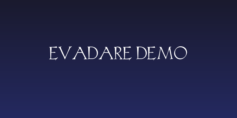Evadare Demo Social Header