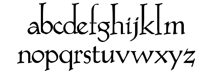 Evadare Demo Font LOWERCASE