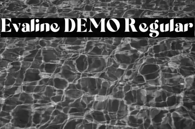 Evaline DEMO Regular Шрифта examples