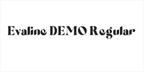 Evaline DEMO Regular Logo