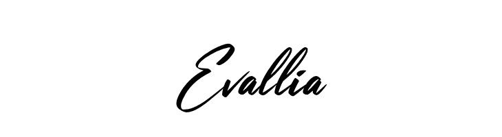Evallia  フリーフォントのダウンロード
