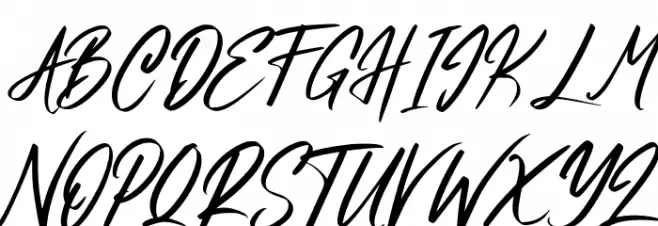 Evallia Font UPPERCASE