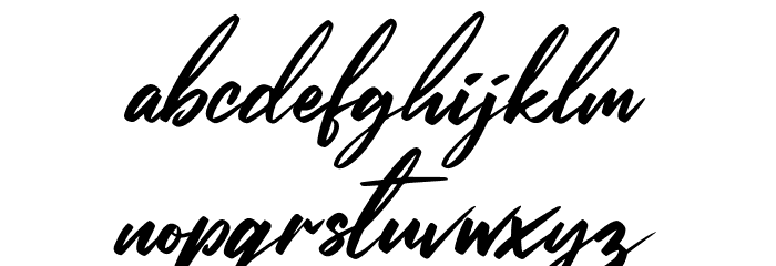 Evallia Font LOWERCASE