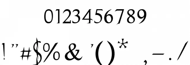 Evanescence Series B Prespaced Font OTHER CHARS