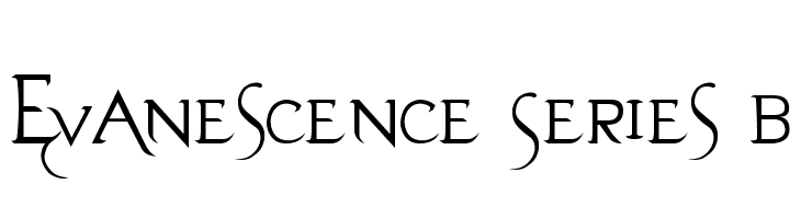 Evanescence Series B  Free Fonts Download