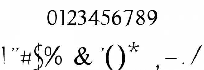 Evanescence Series B Font Alte caractere