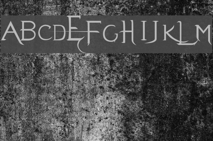 Evanescent Font examples