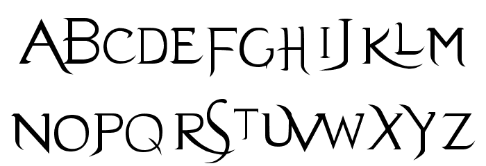 Evanescent Font LOWERCASE