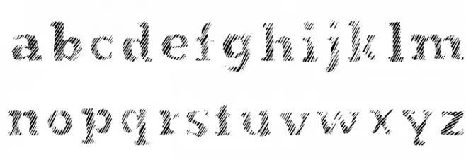 Evanescente フォント 小文字