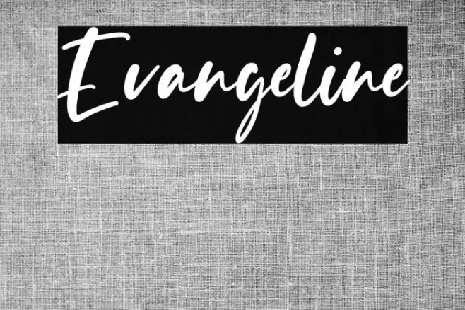 Evangeline Font examples