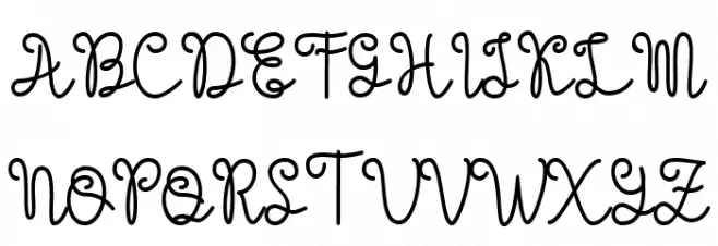 Evangetta Bold Schriftart Groß