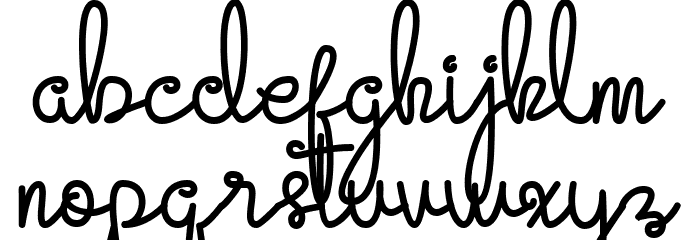 Evangetta Bold Font LOWERCASE
