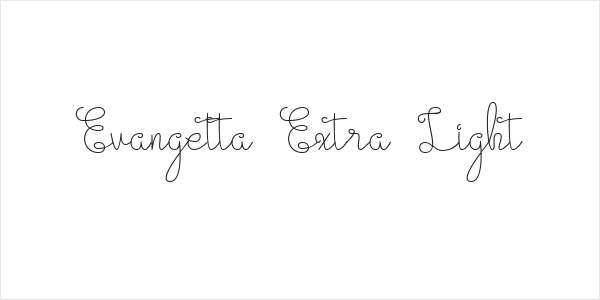 Evangetta Extra Light Logo