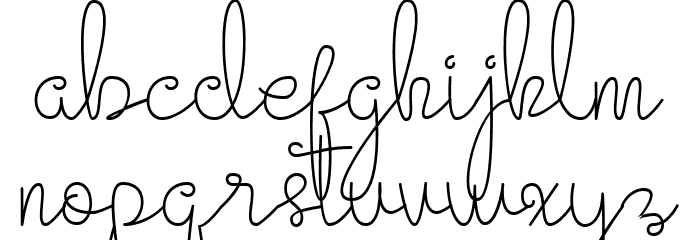 Evangetta Extra Light Font LOWERCASE
