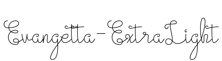 Evangetta-ExtraLight  font caratteri gratis