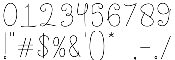 Evangetta-ExtraLight Font OTHER CHARS