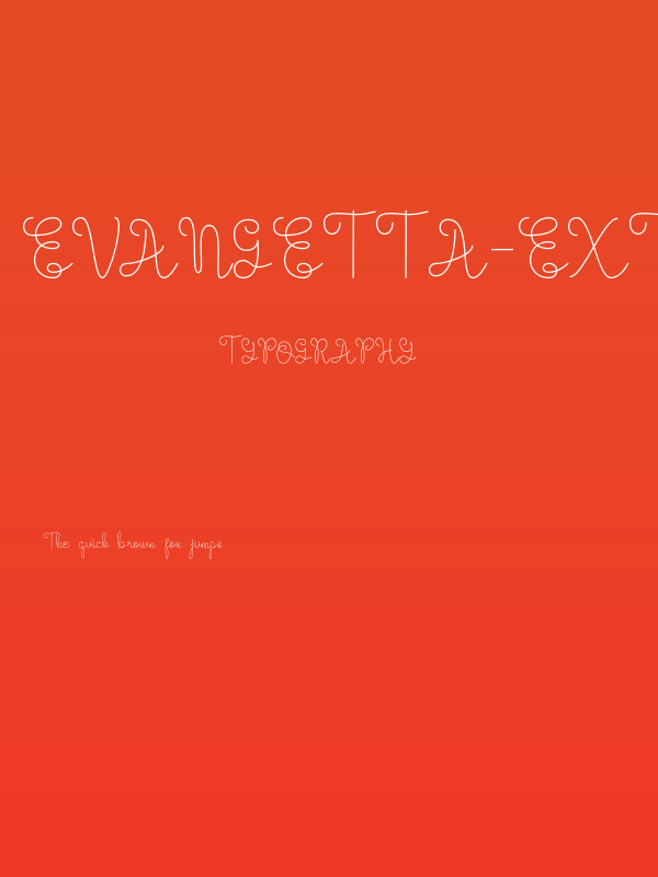 Evangetta-ExtraLight Poster