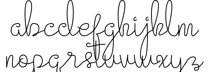 Evangetta-ExtraLight Font LOWERCASE