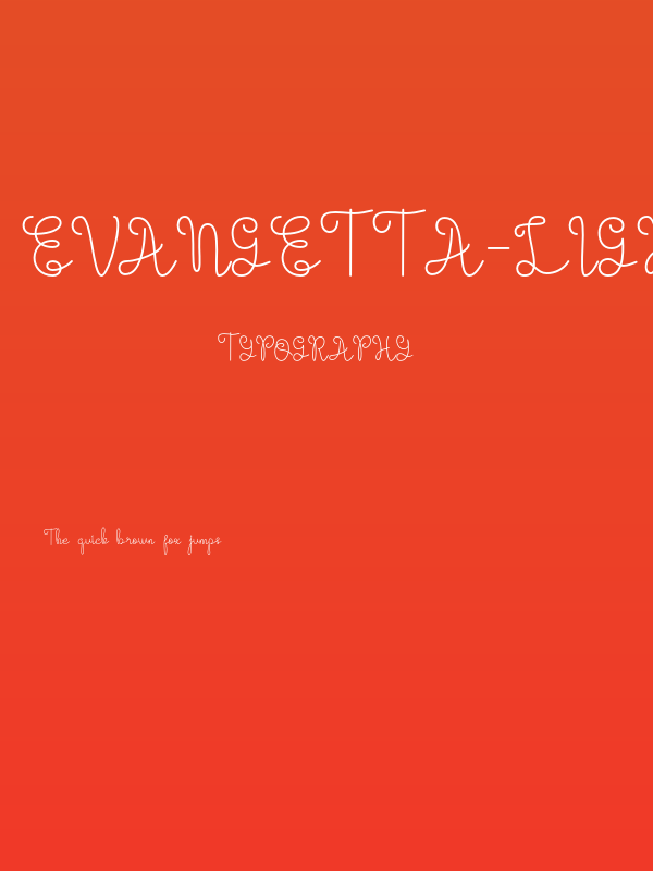 Evangetta-Light Poster