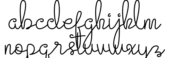 Evangetta-Light Font LOWERCASE