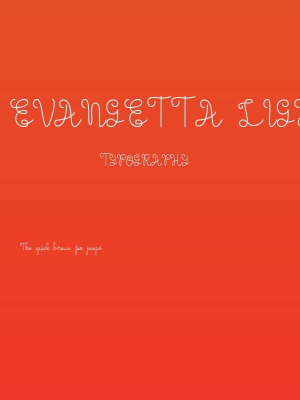 Evangetta Light Poster