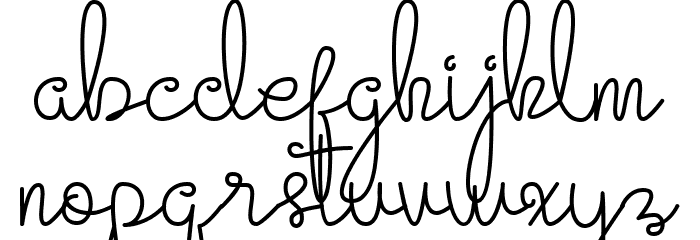 Evangetta Light Font LOWERCASE