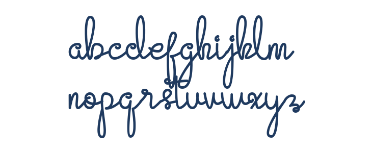 Evangetta Personal Use Bold Lowercase