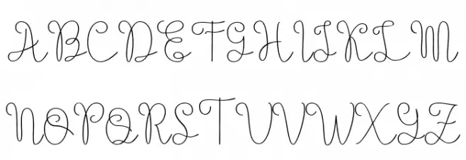 Evangetta Personal Use ExtLt Font UPPERCASE