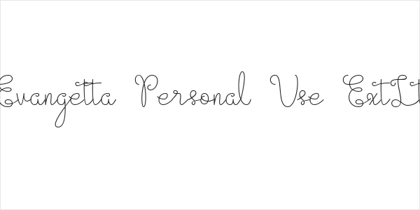 Evangetta Personal Use ExtLt Logo