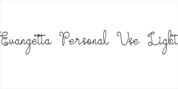 Evangetta Personal Use Light Logo