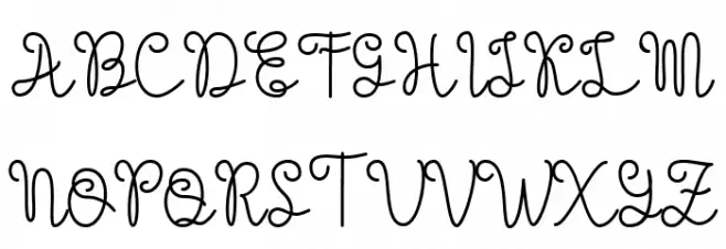 Evangetta Personal Use Regular Font UPPERCASE