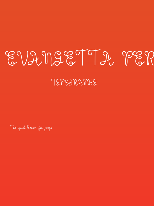 Evangetta Personal Use Regular Poster